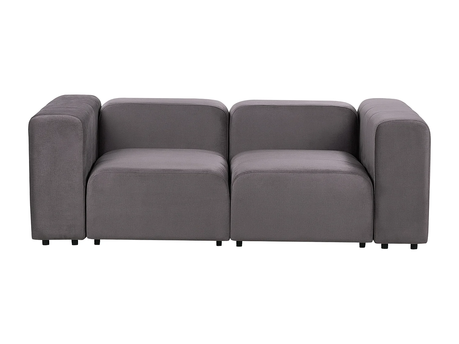 Canapé modulable 2 places FALSTERBO Velours Gris foncé