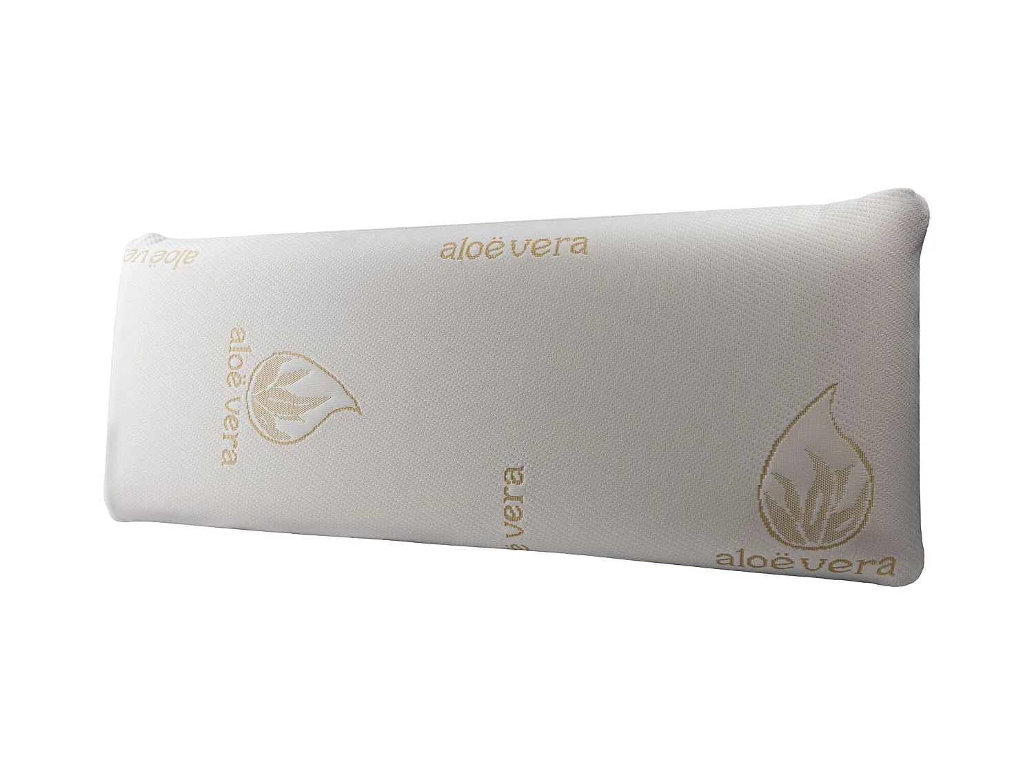 Oreiller en Mousse à Mémoire de Forme Aloe Vera - Housse Déhoussable - 40x70 Cm