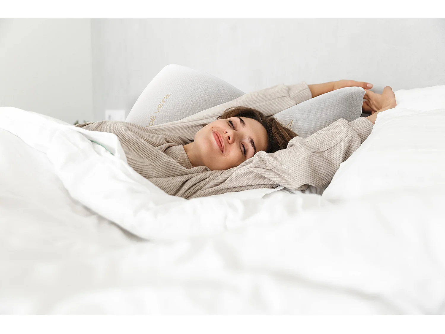 Aloë Vera Memory Foam Kussen - 70x40 Cm