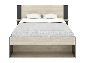 Cama 140x190cm Preta