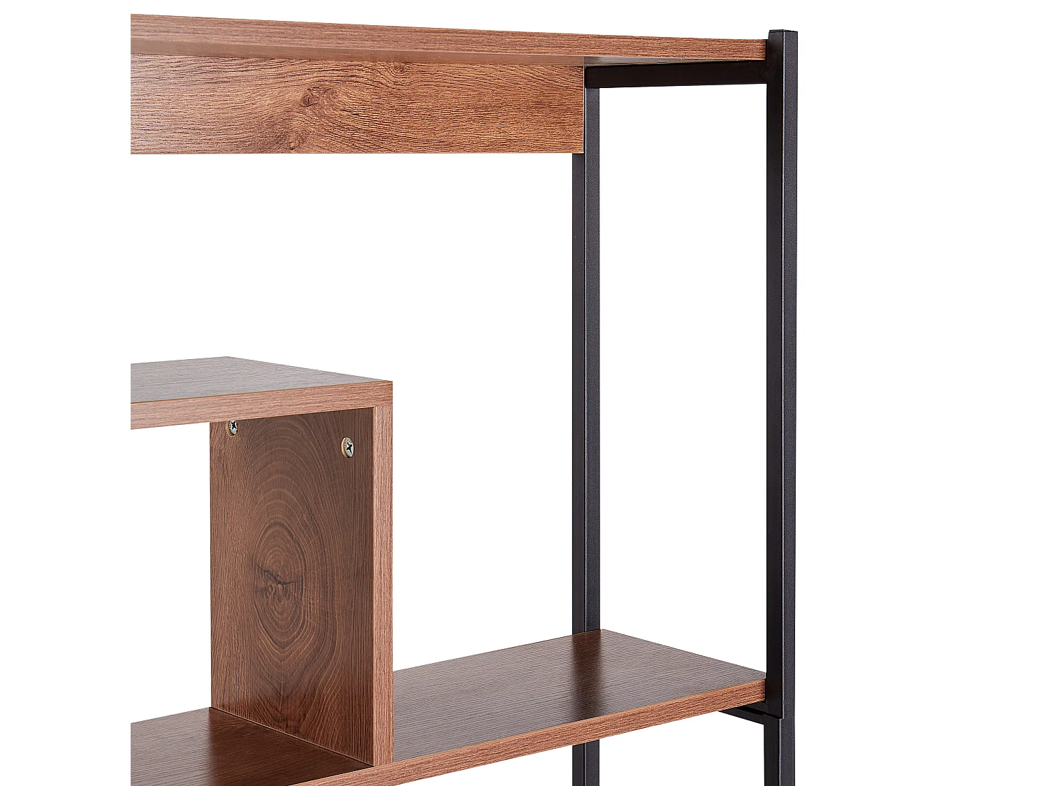 Bücherregal mit 6 Fächern DAVEN 180 cm Braun