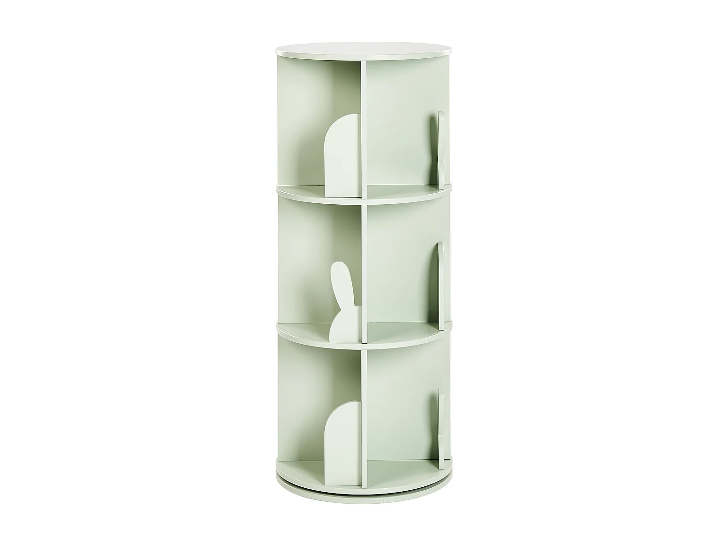 Draaibare boekenplank CANEY Bewerkt hout 94 cm Lichtgroen