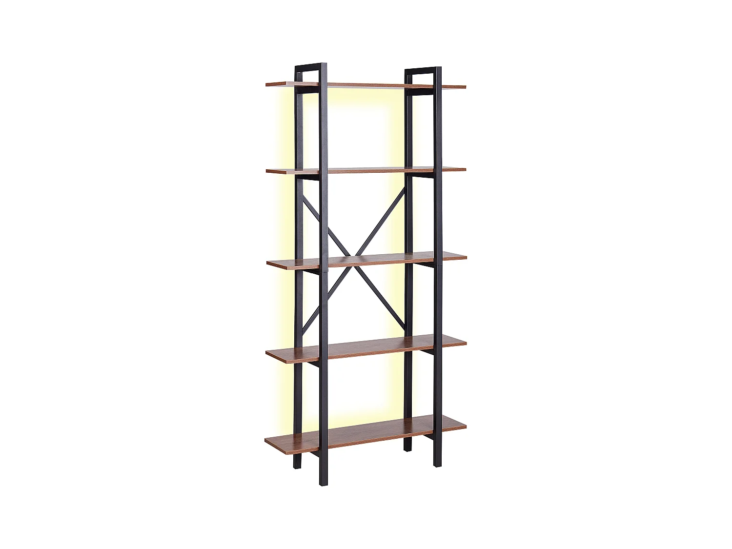 Étagère à 5 niveaux DARBY 180 cm Marron foncé