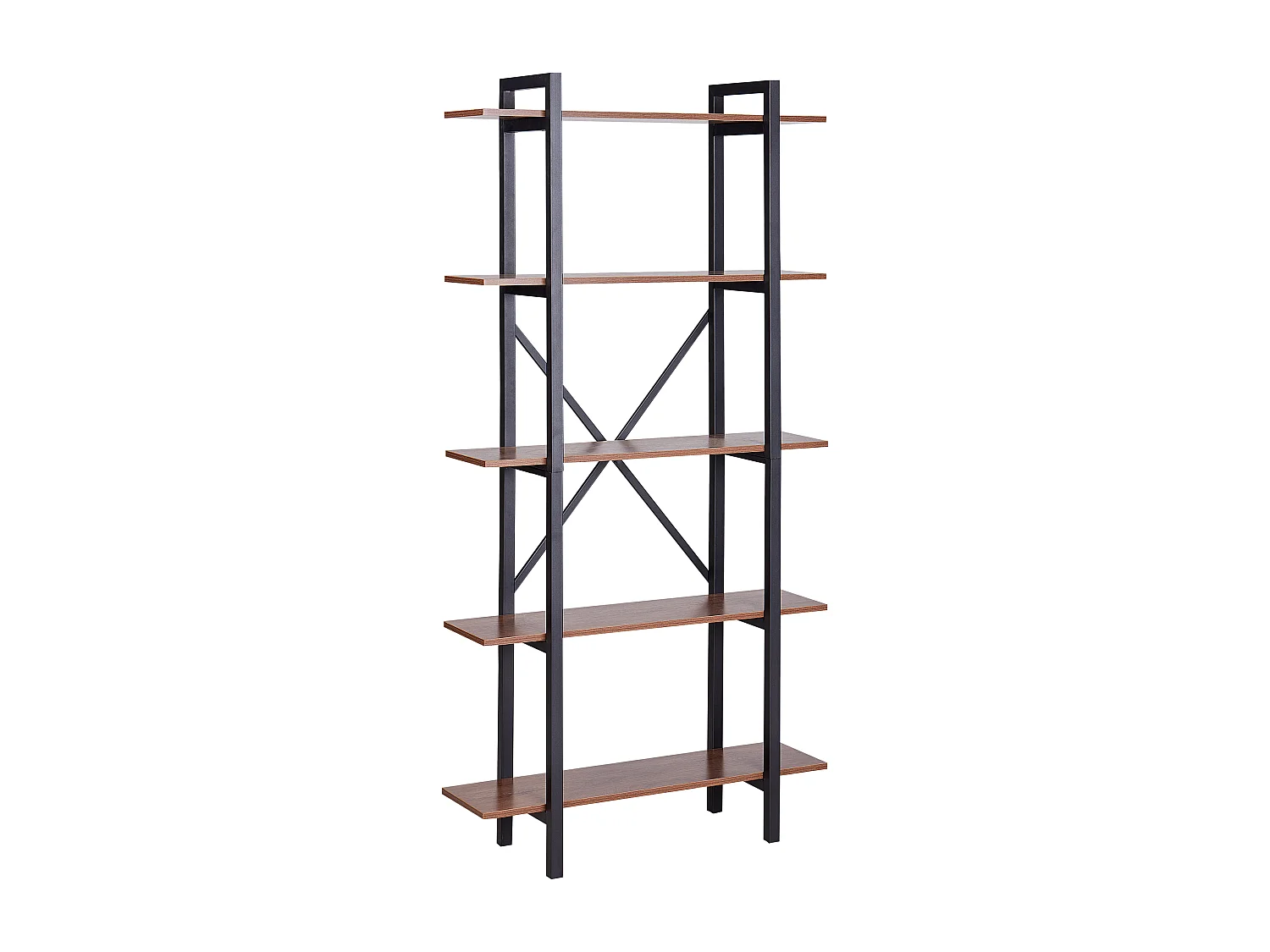 Bücherregal mit 5 Fächern DARBY 180 cm Dunkelbraun