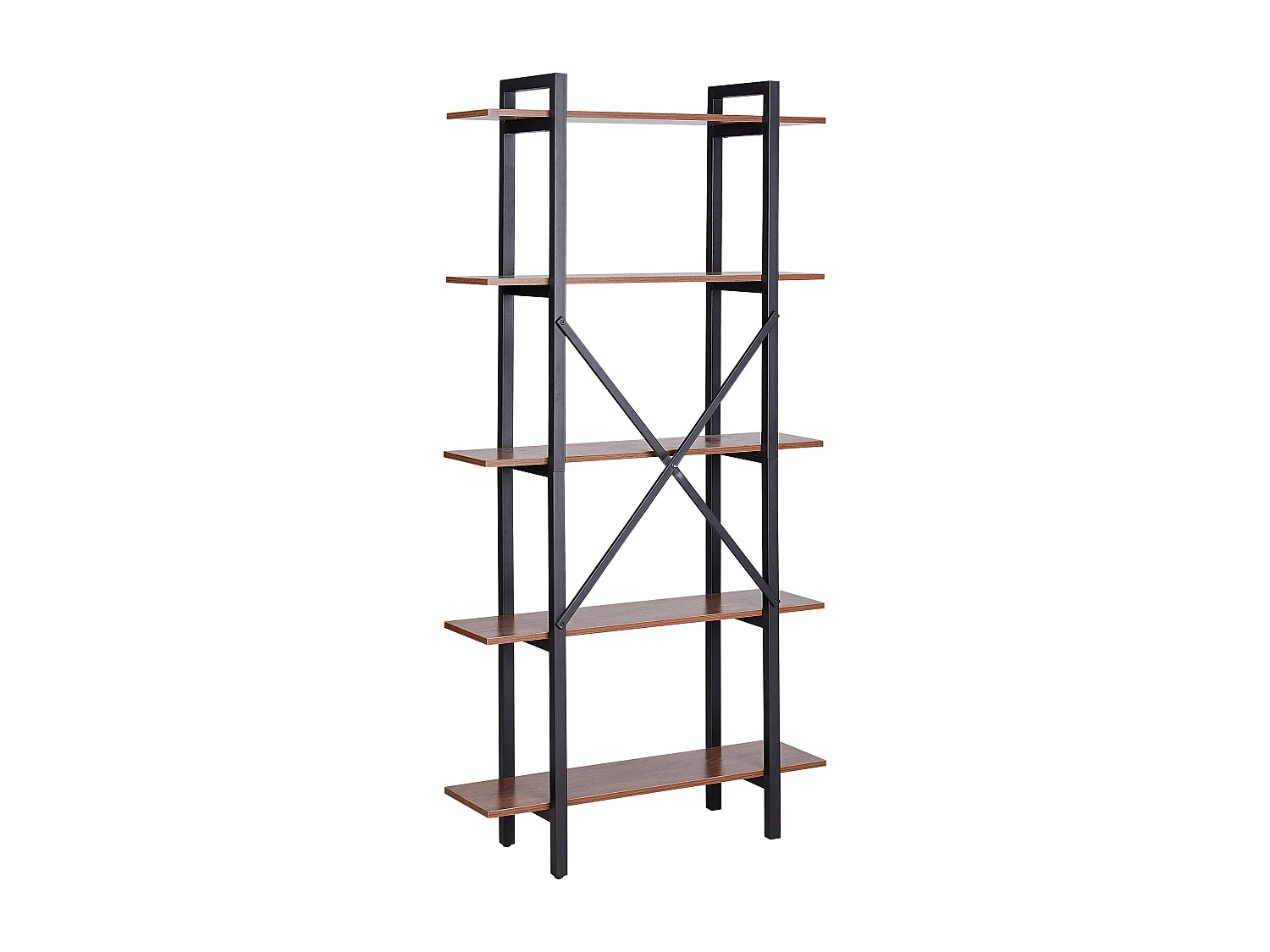 Bücherregal mit 5 Fächern DARBY 180 cm Dunkelbraun