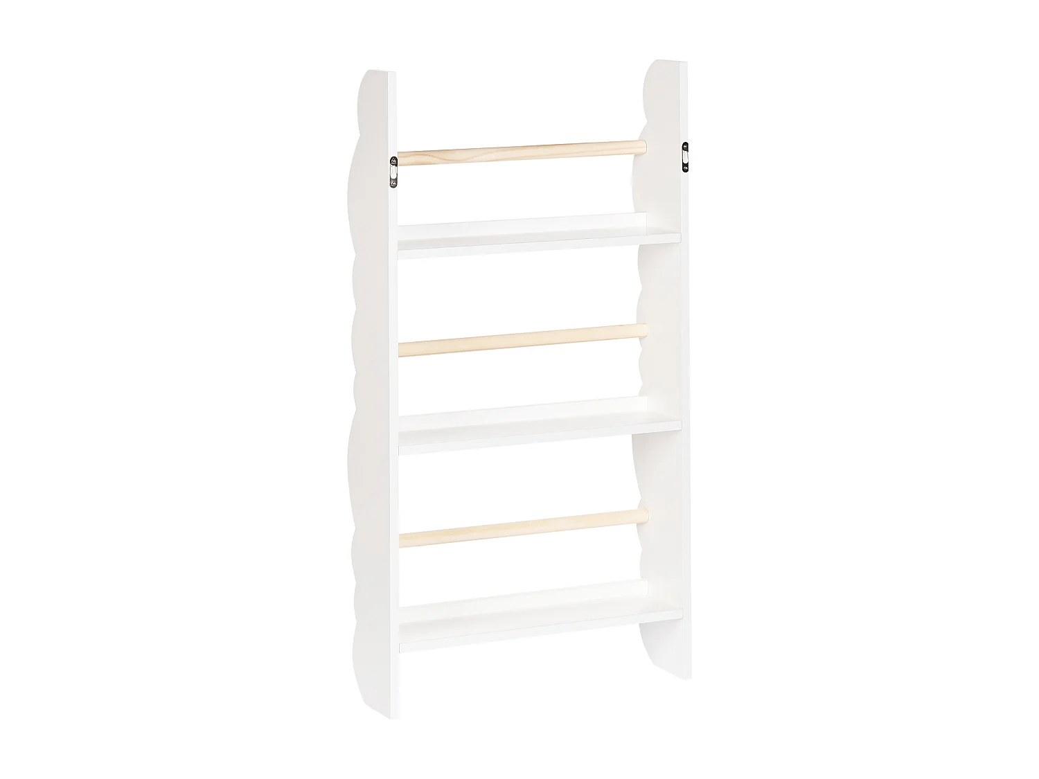 Wandregal RIGOLET Holzwerkstoff 80 cm Weiss