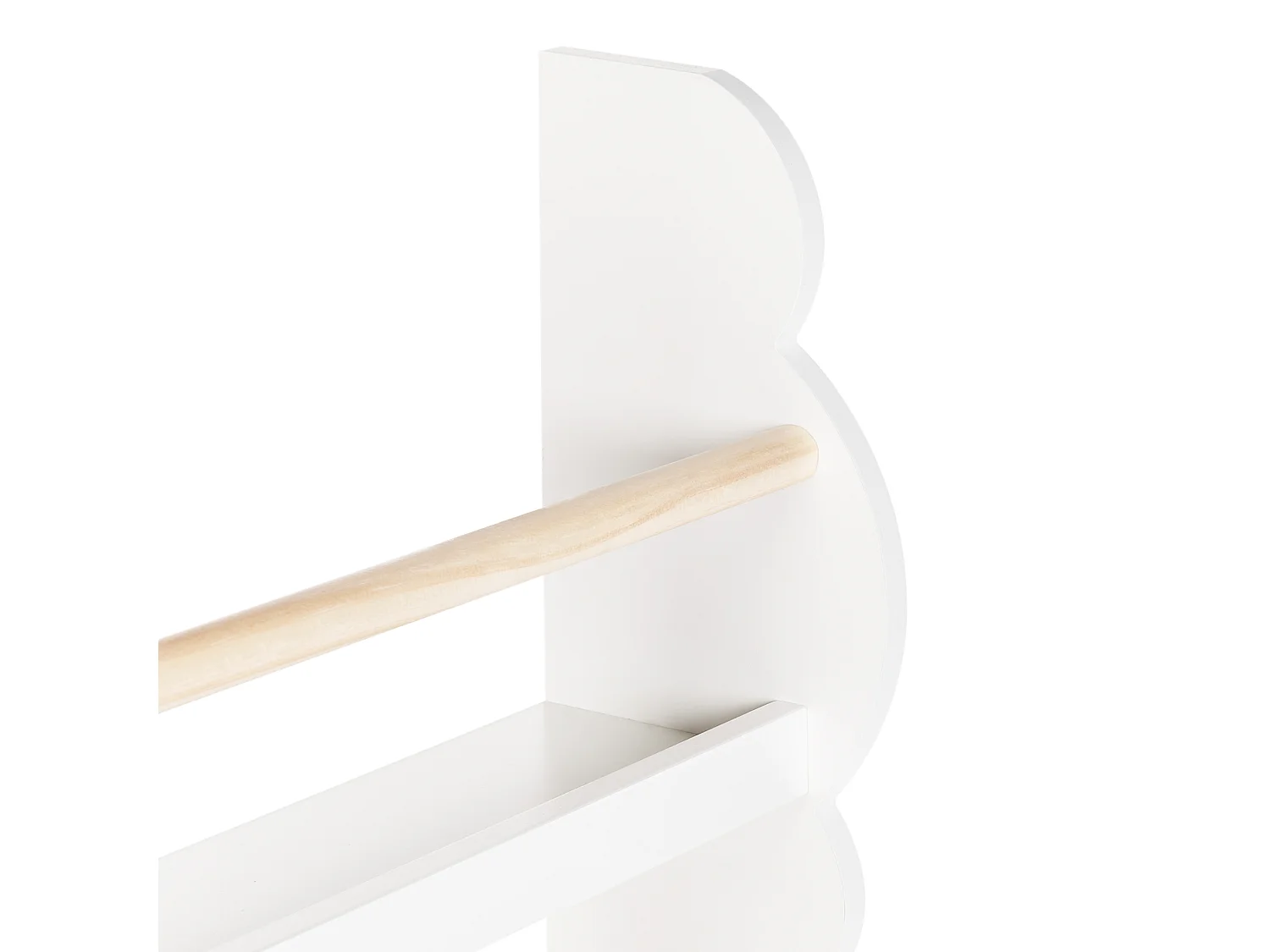 Wandregal RIGOLET Holzwerkstoff 80 cm Weiss