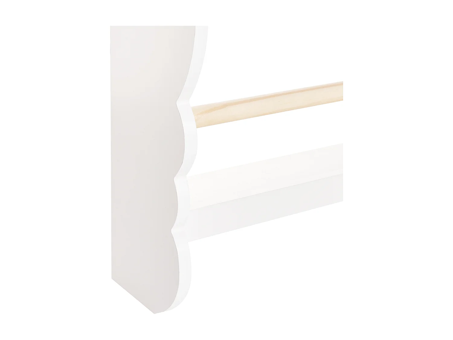 Wandregal RIGOLET Holzwerkstoff 80 cm Weiss