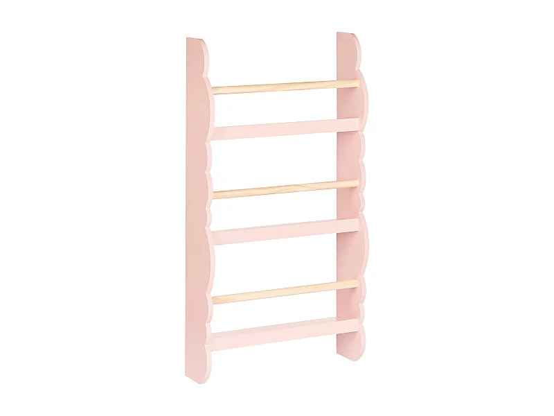 Bibliothèque murale RIGOLET 80 cm Rose pastel