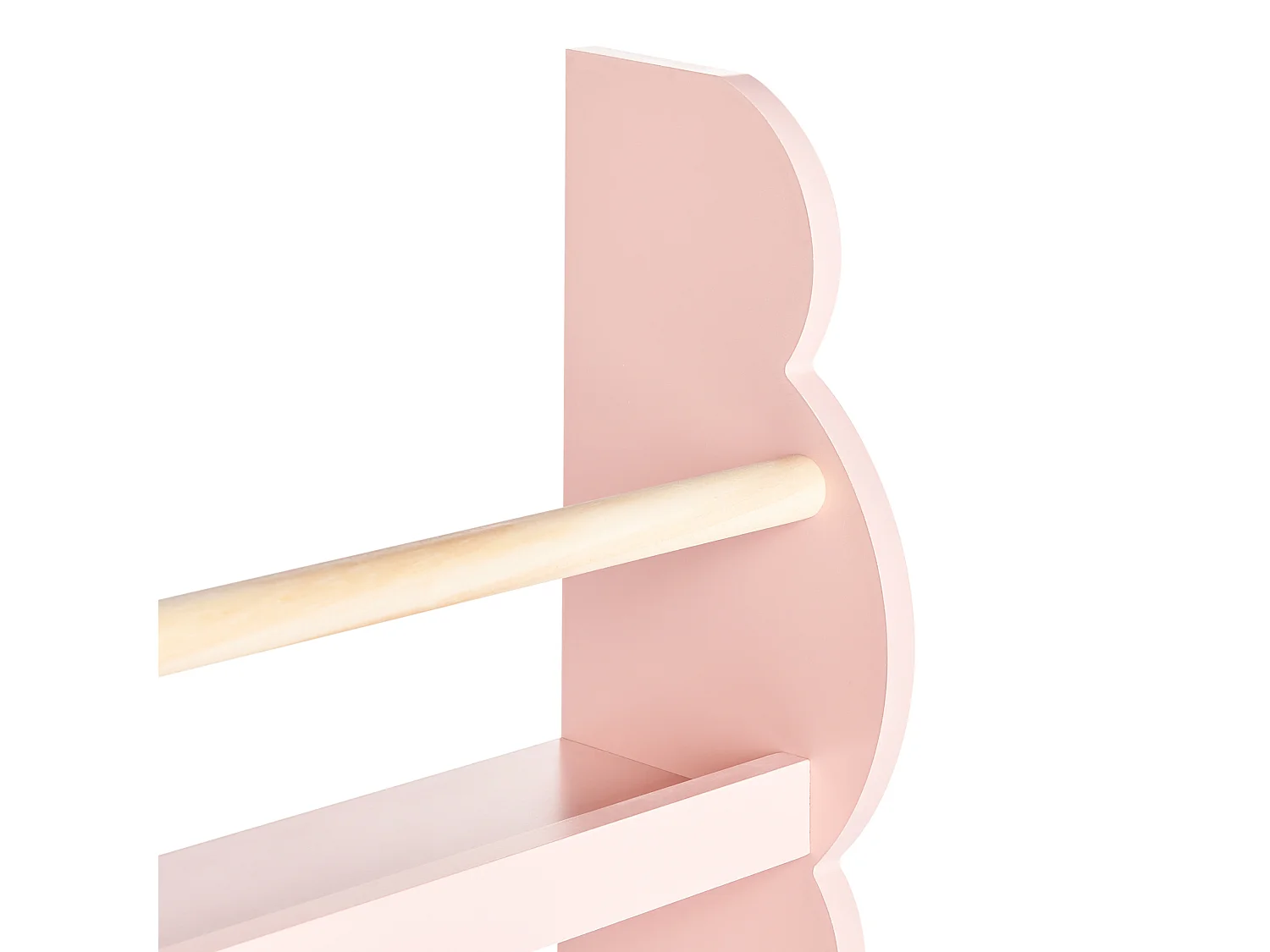 Bibliothèque murale RIGOLET 80 cm Rose pastel