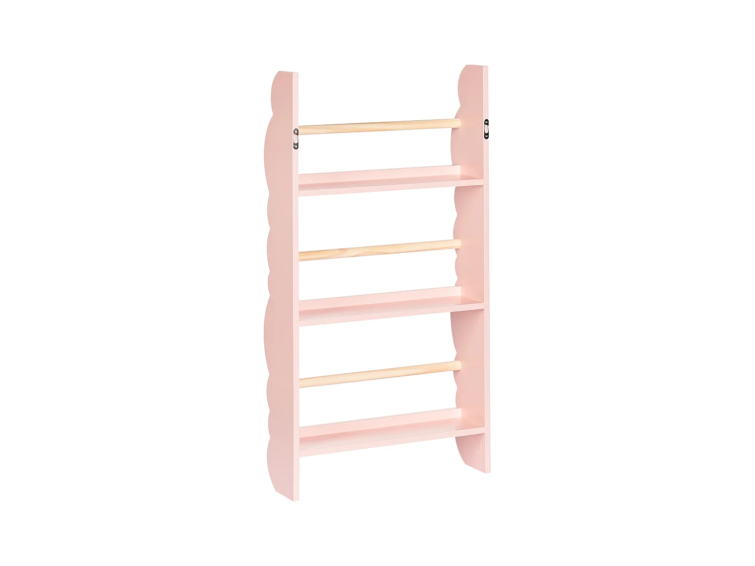 Estante de parede RIGOLET Derivado de madeira 80 cm Rosa pastel