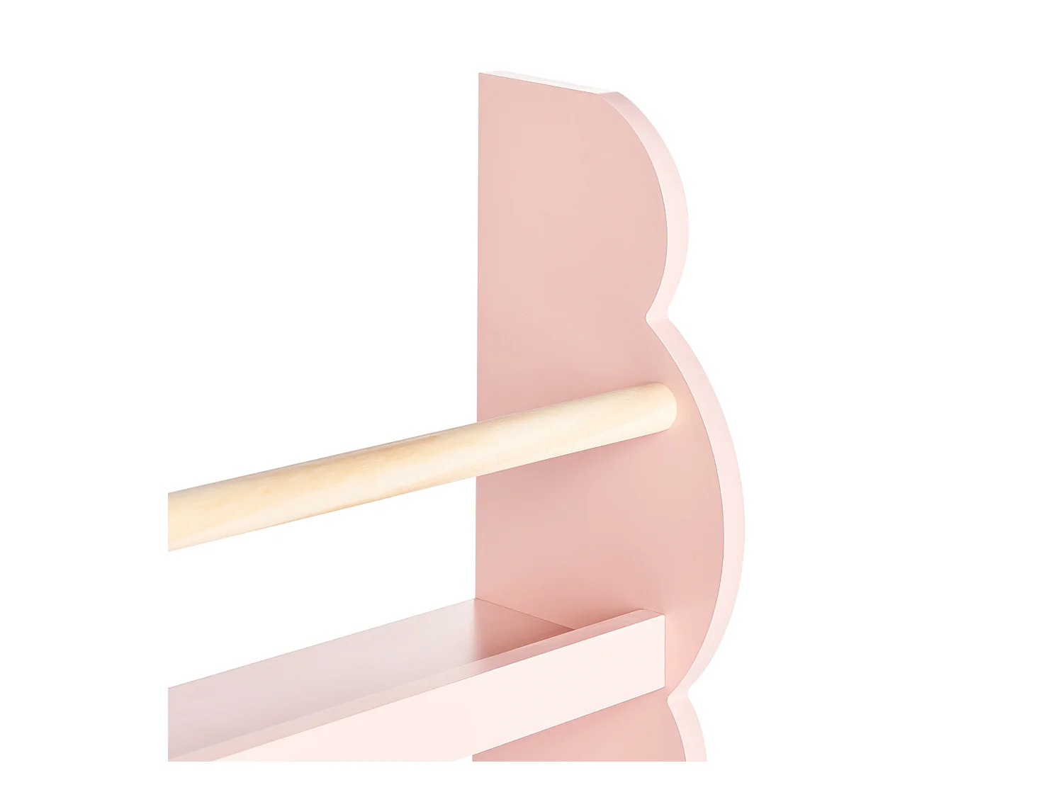 Estante de parede RIGOLET Derivado de madeira 80 cm Rosa pastel