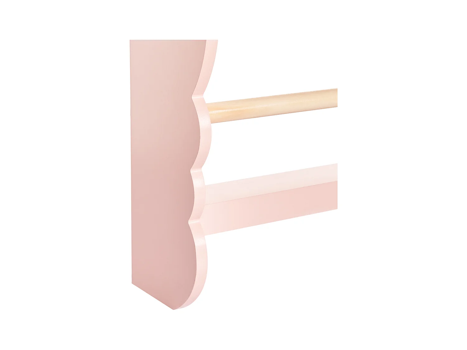 Estante de parede RIGOLET Derivado de madeira 80 cm Rosa pastel