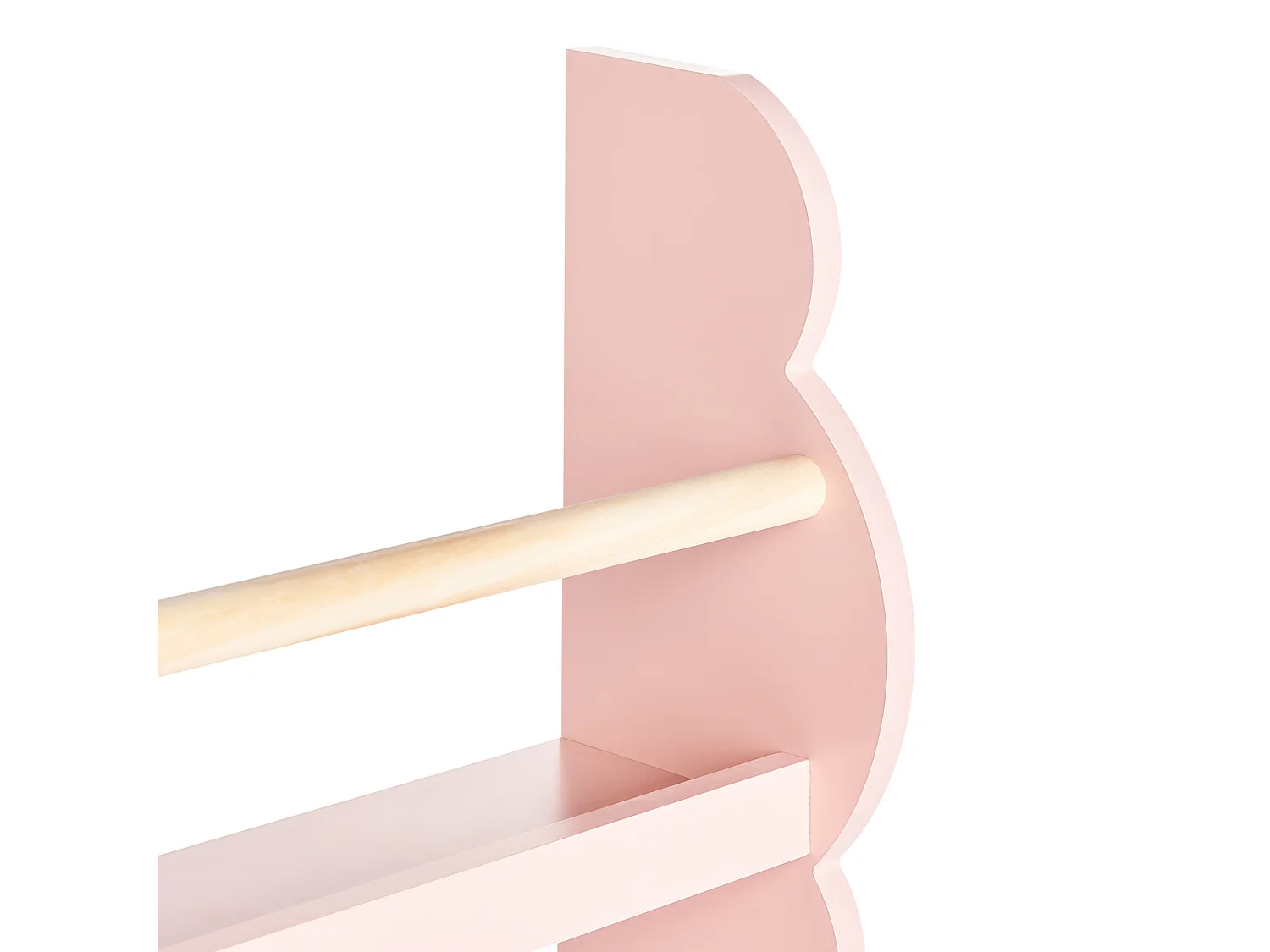 Bibliothèque murale RIGOLET 80 cm Rose pastel