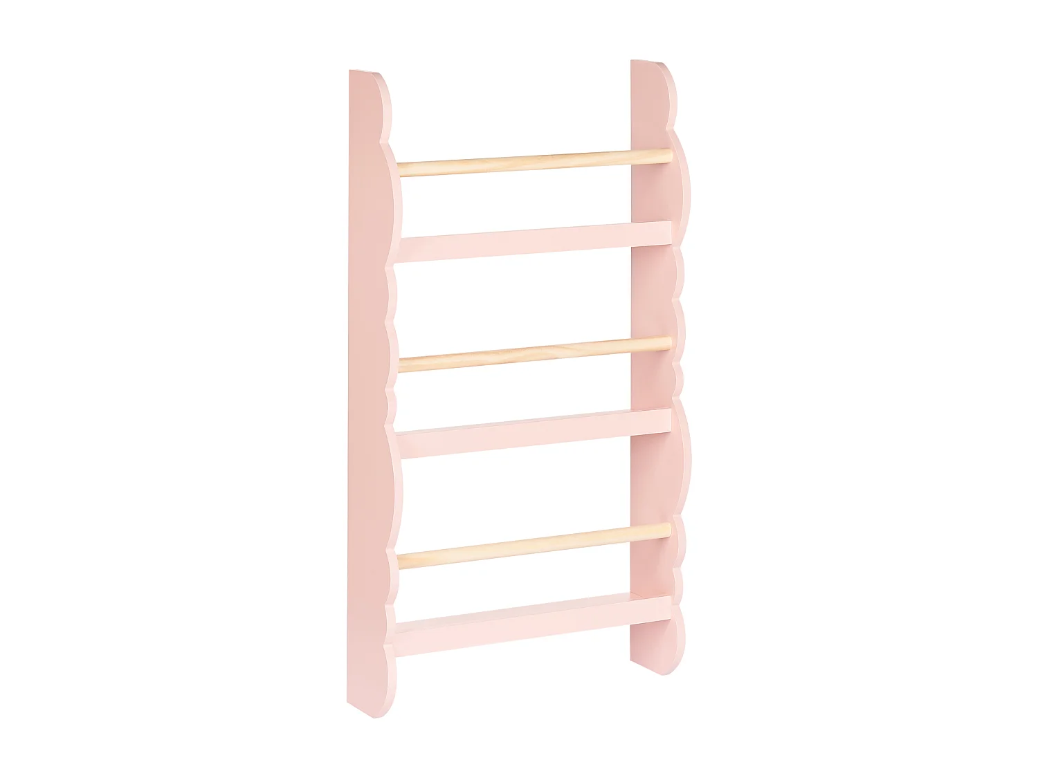 Wandregal RIGOLET Holzwerkstoff 80 cm Pastellrosa