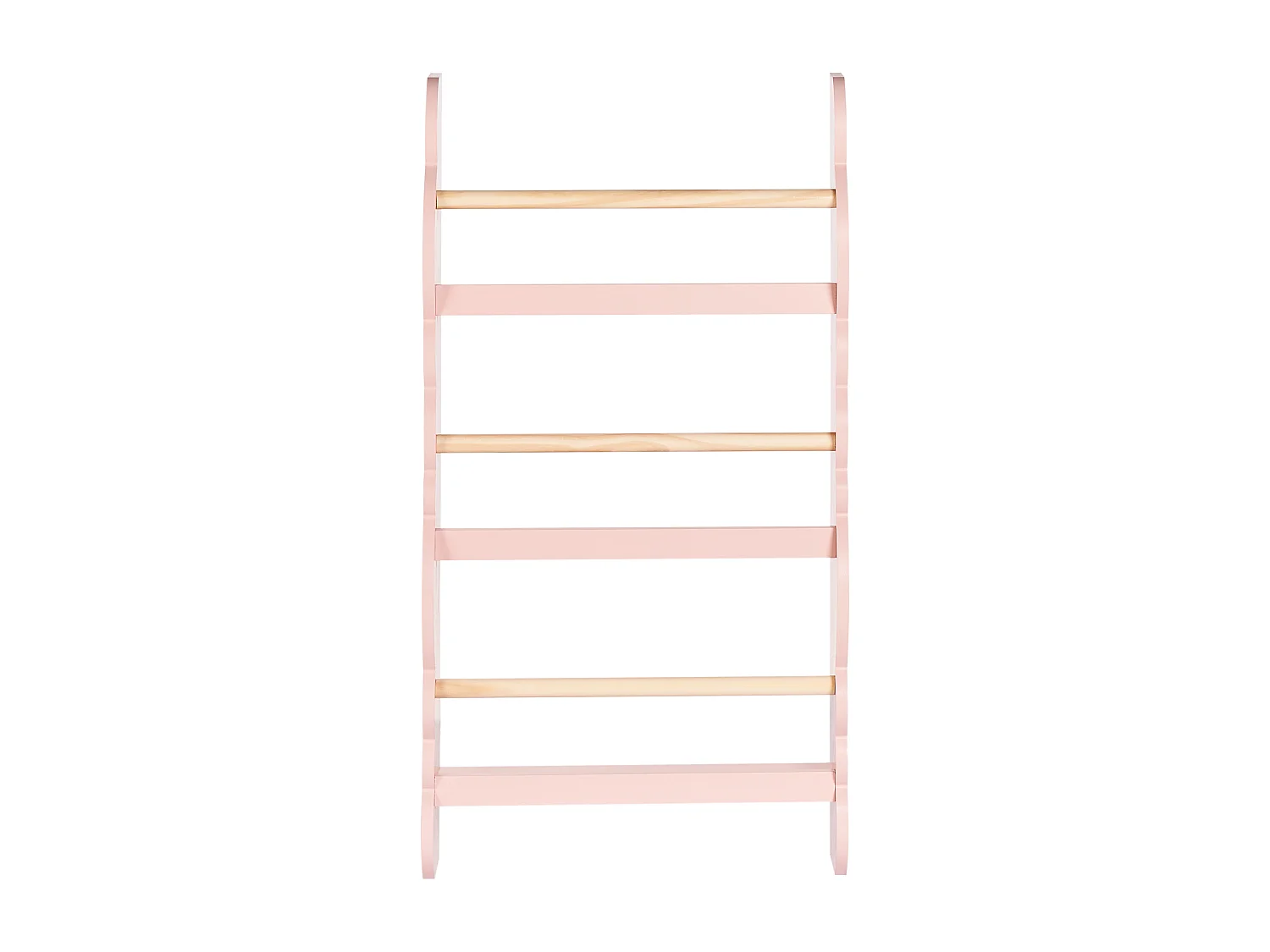 Wandregal RIGOLET Holzwerkstoff 80 cm Pastellrosa