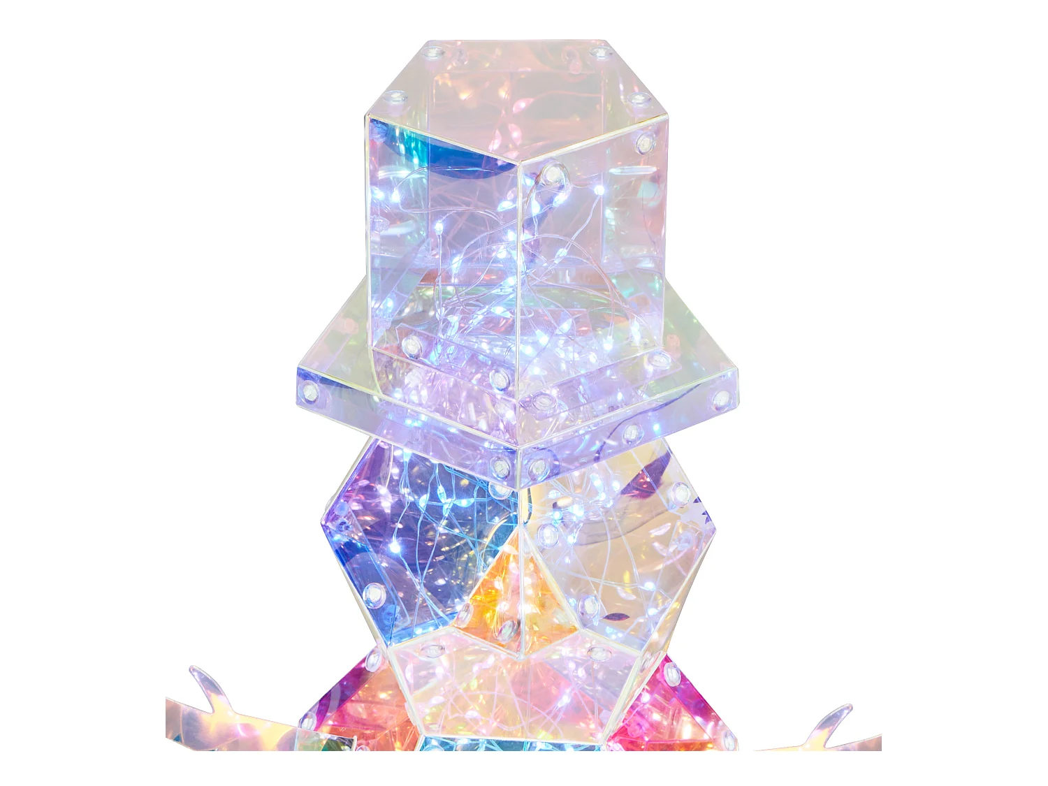 Kerstdecoratie LED meerkleurig 43 cm ARCTICA