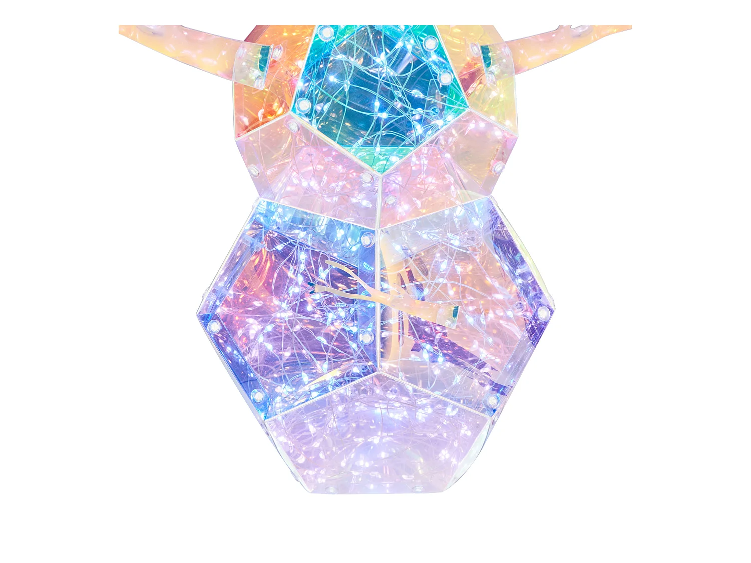 Kerstdecoratie LED meerkleurig 43 cm ARCTICA