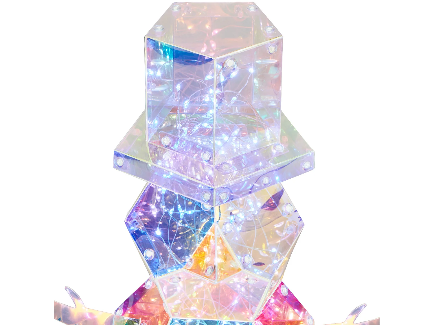 Décoration de Noël LED ARCTICA Bonhomme de neige 43 cm Multicolore