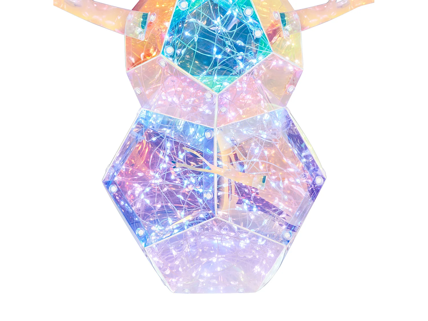 Décoration de Noël LED ARCTICA Bonhomme de neige 43 cm Multicolore