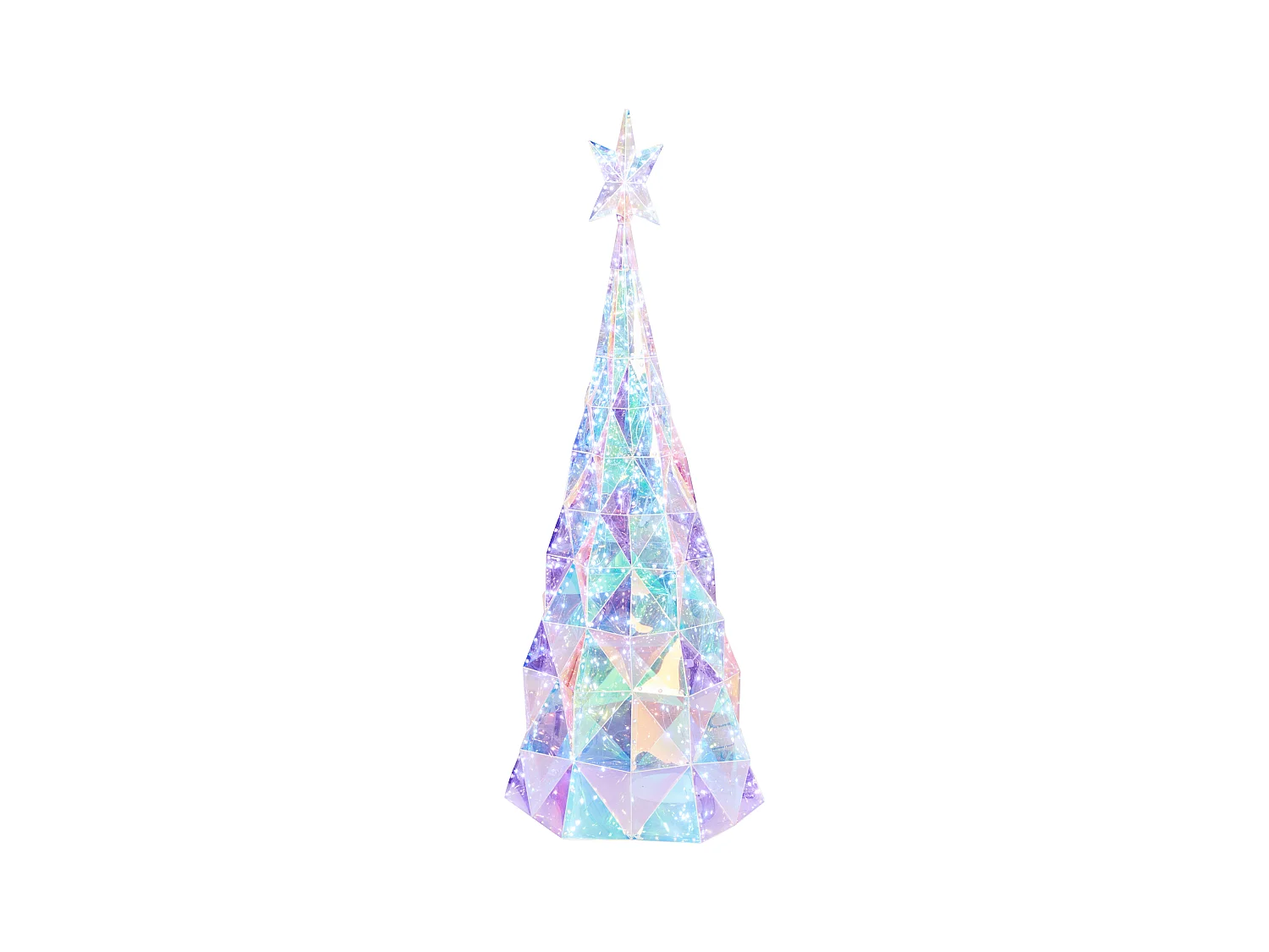 Décoration extérieure LED ICELAND Arbre de Noël 120 cm Multicolore