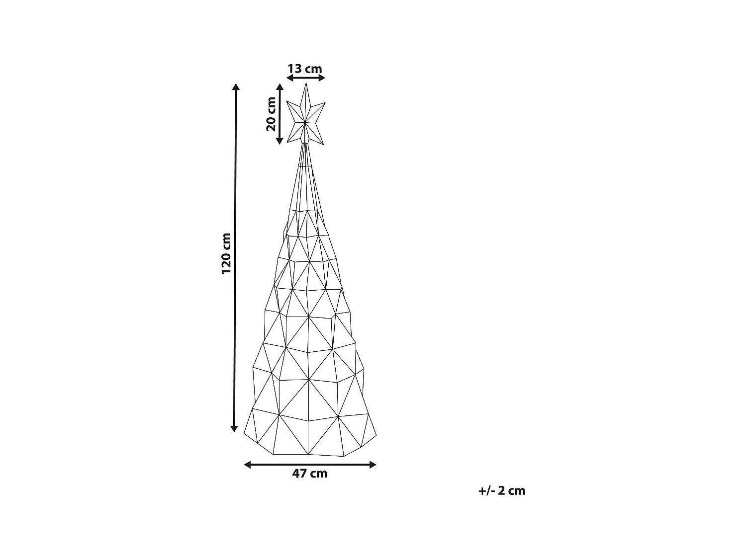 Outdoor Weihnachtsbeleuchtung LED Kunststoff Tannenbaum mit Kabel bunt Iceland