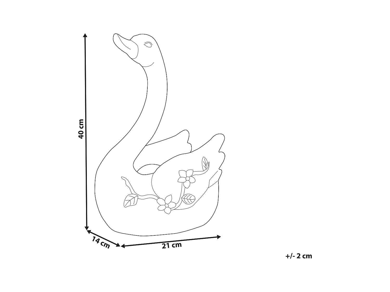 Decofiguur wit GRUFFY