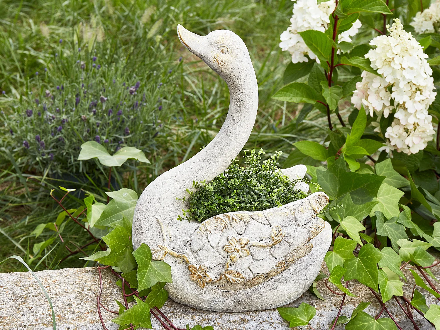 Statue de jardin GRUFFY Blanc