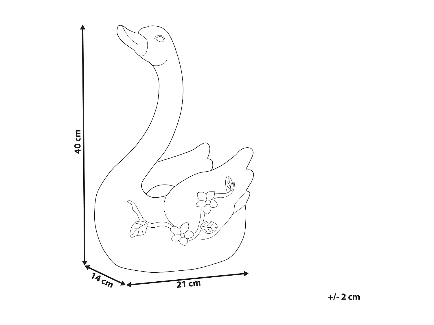 Statue de jardin GRUFFY Blanc