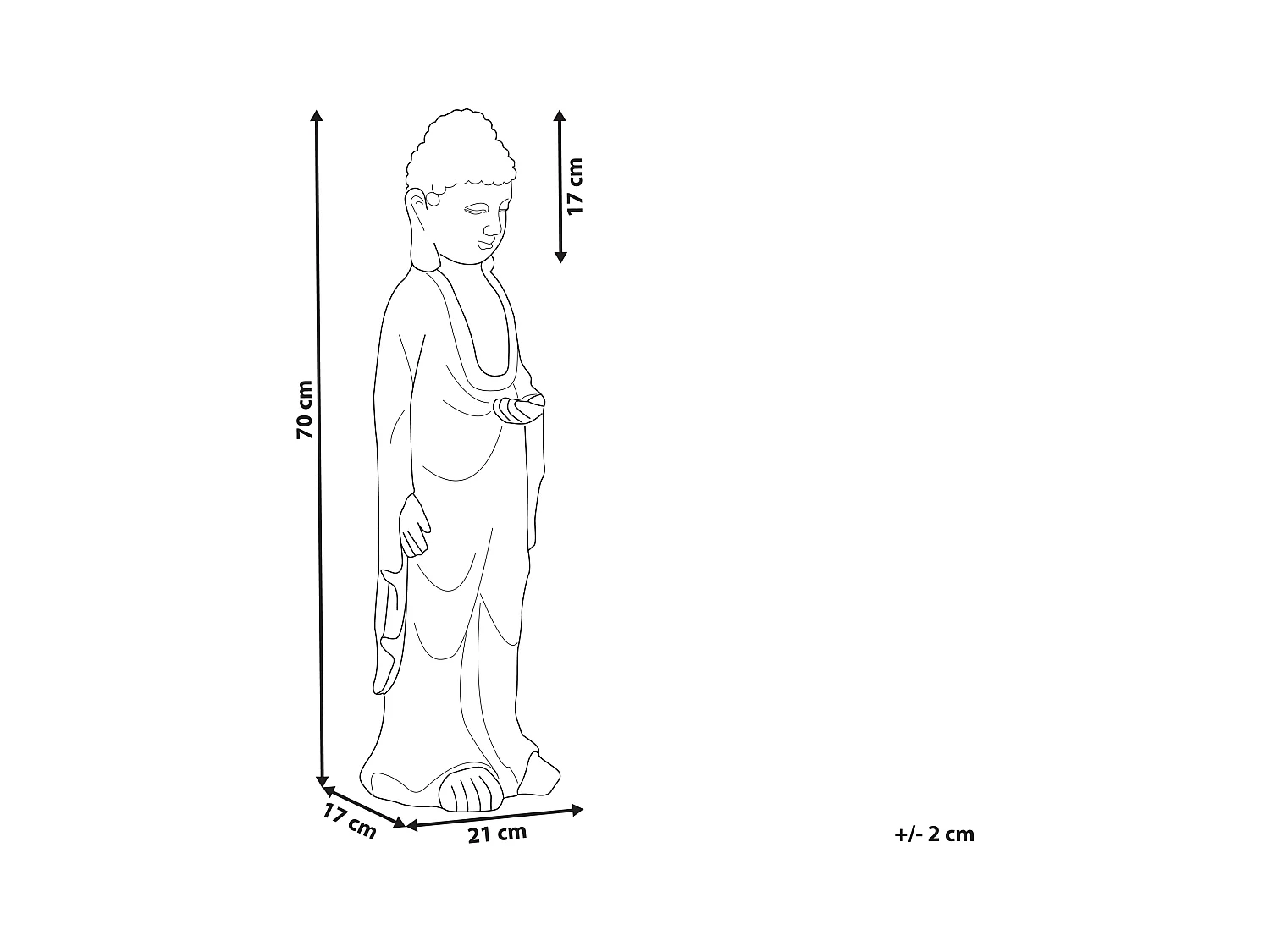 Statue de jardin THOIRY Gris