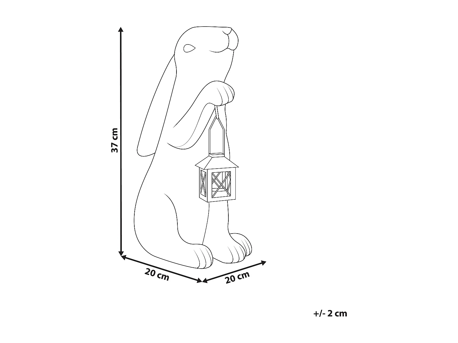 Statue de jardin ARGILLY Gris