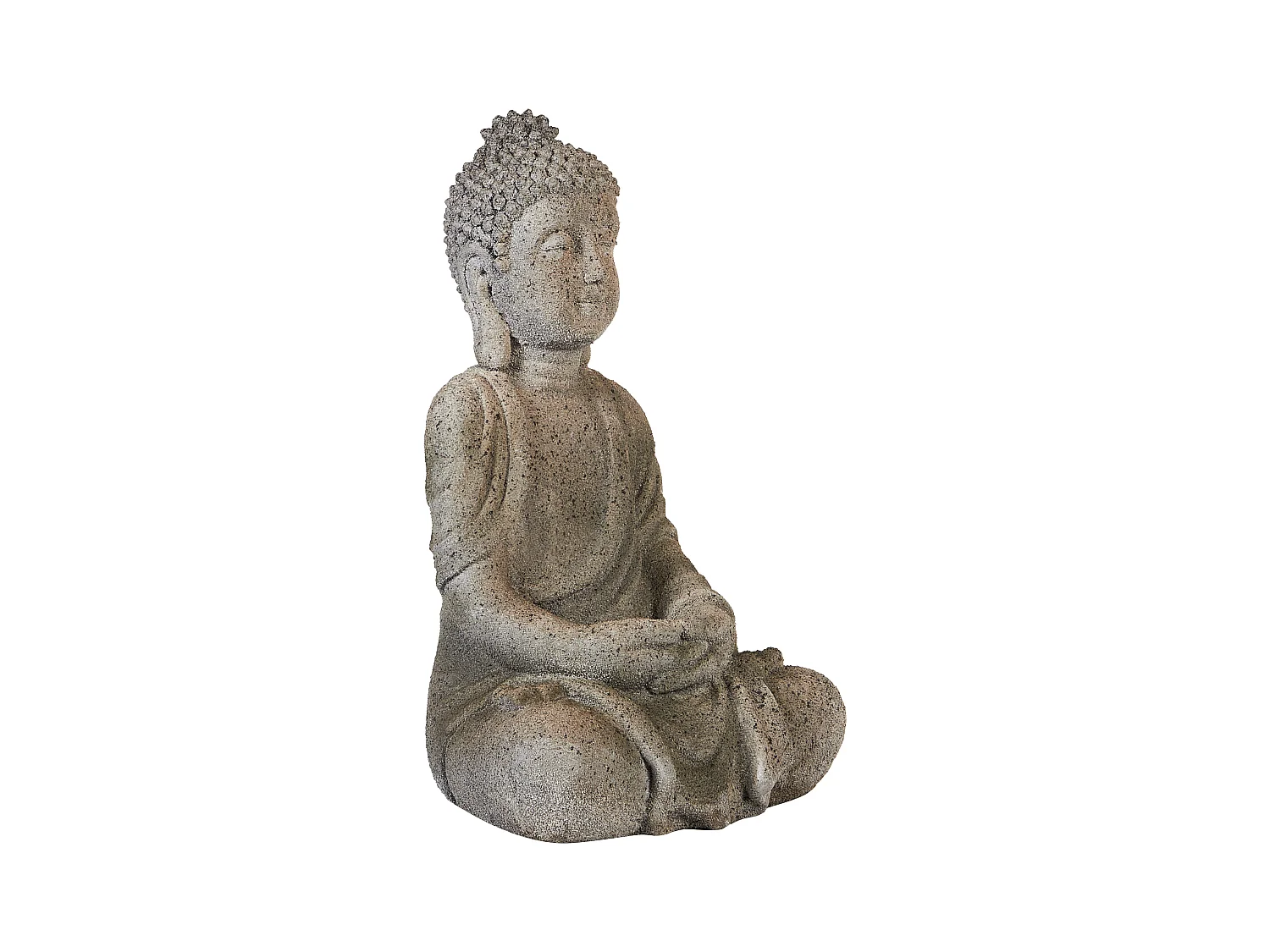 Dekofigur Buddha grau 41 cm VALLOIRE
