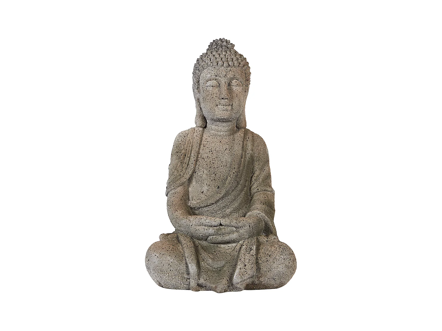 Dekofigur Buddha grau 41 cm VALLOIRE