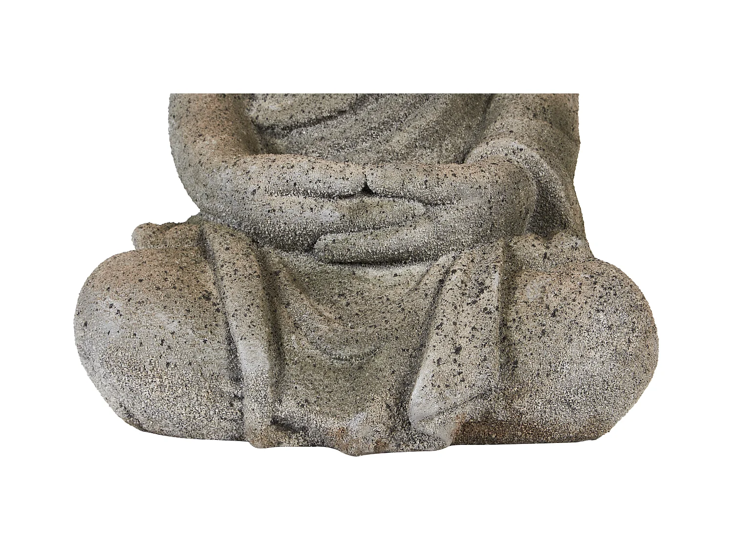 Dekofigur Buddha grau 41 cm VALLOIRE