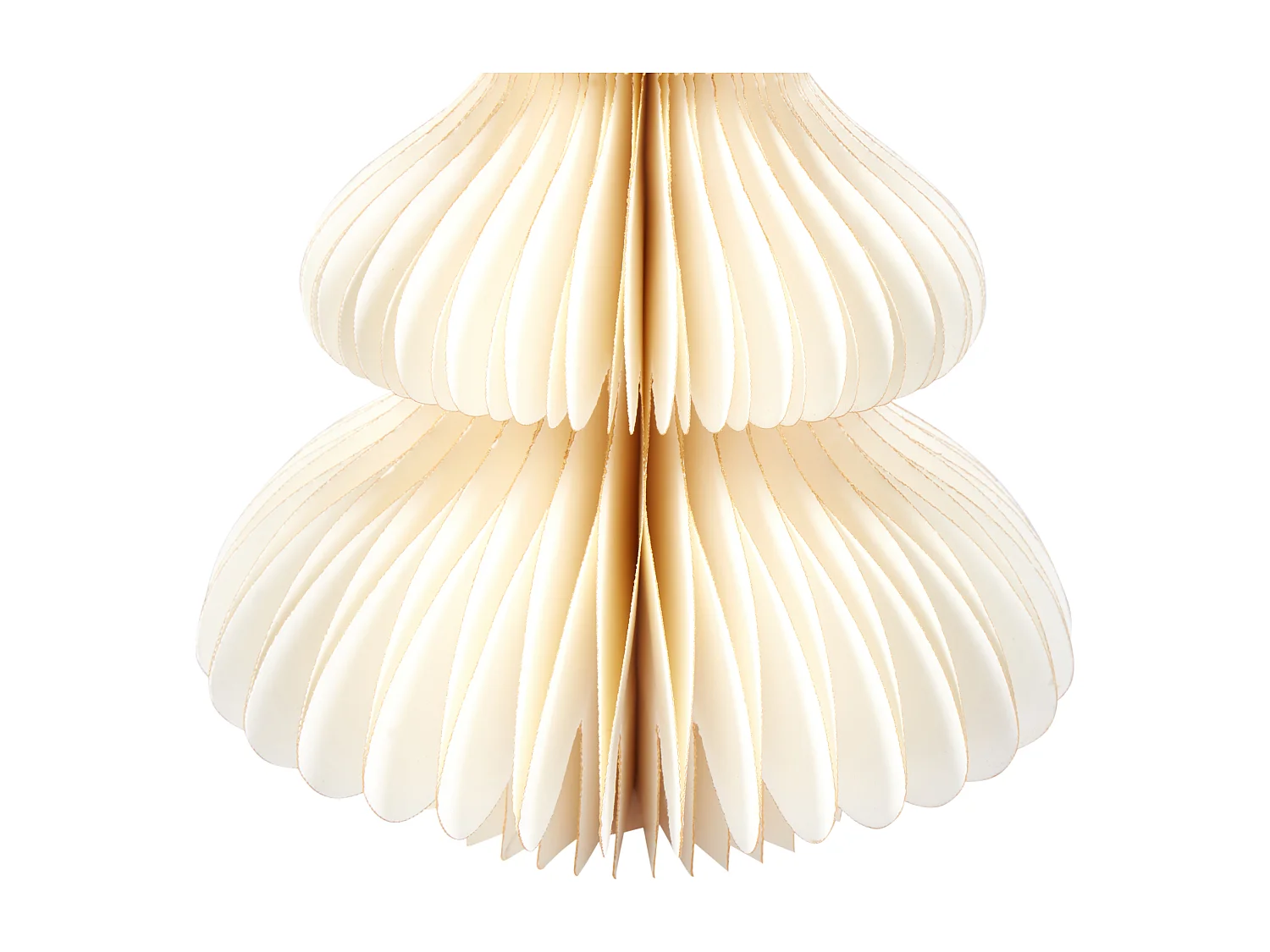 Lot de 3 figurines NILGIRI Arbre de Noël 15/20/25 cm Beige