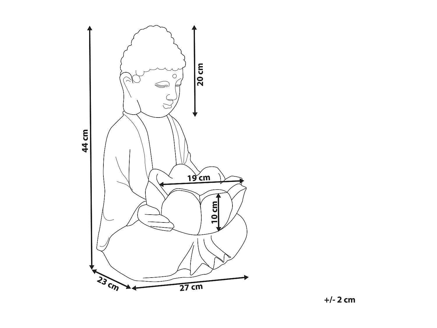 Statue de jardin MONTCEL Gris