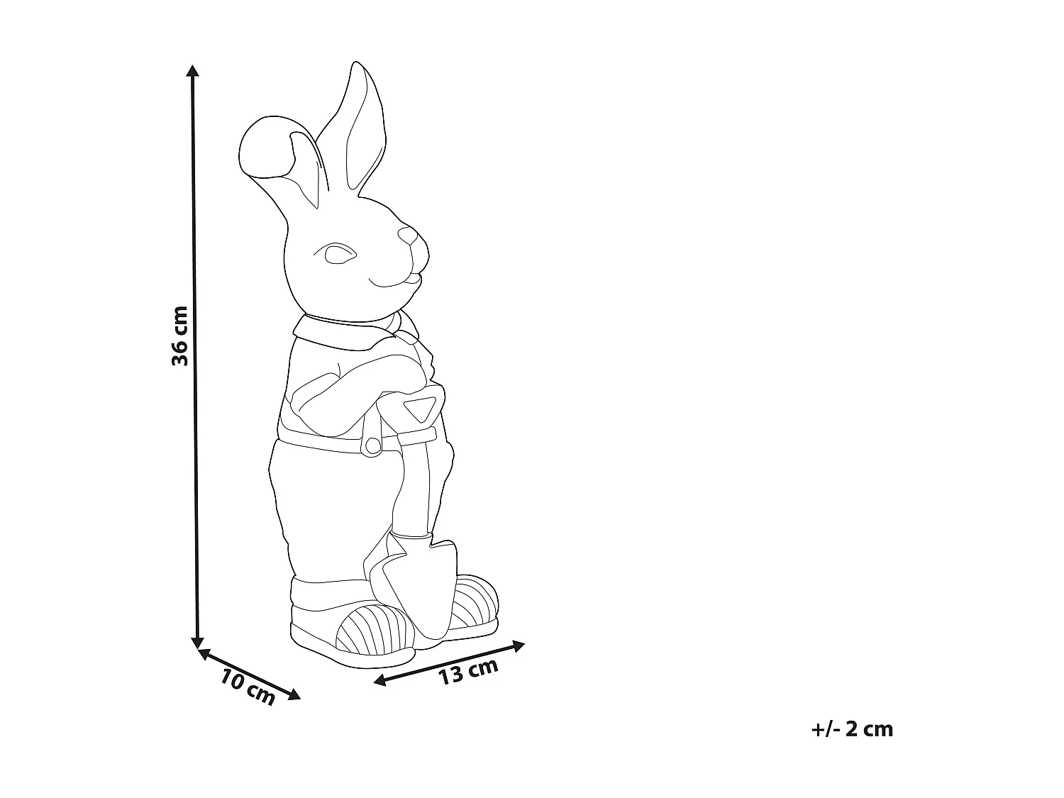 Figura decorativa bianca SIMARD