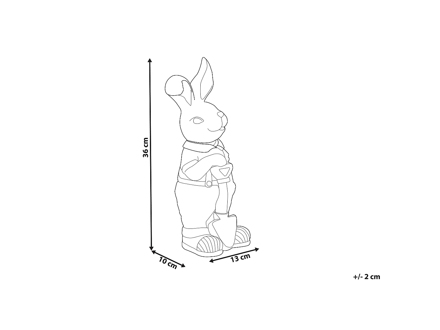 Garden Figurine SIMARD White