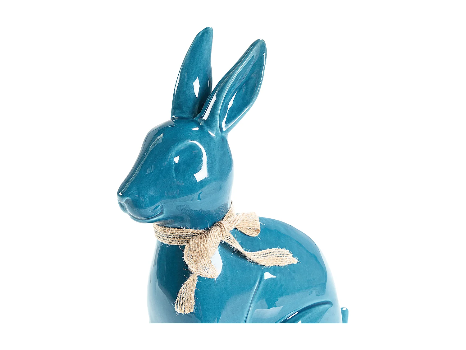 Dekofigur Kaninchen JAMBLES Keramik Blau