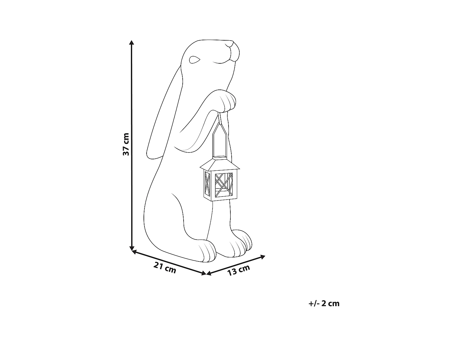 Decofiguur wit GERLAND