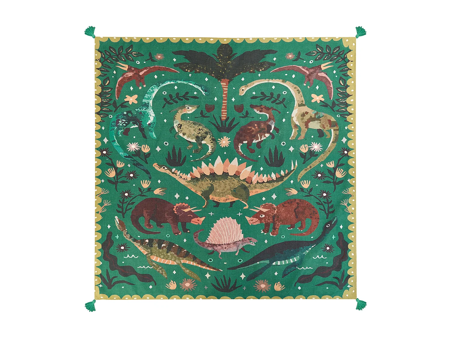 Couverture de pique-nique TUZIANI 200 x 200 cm Vert