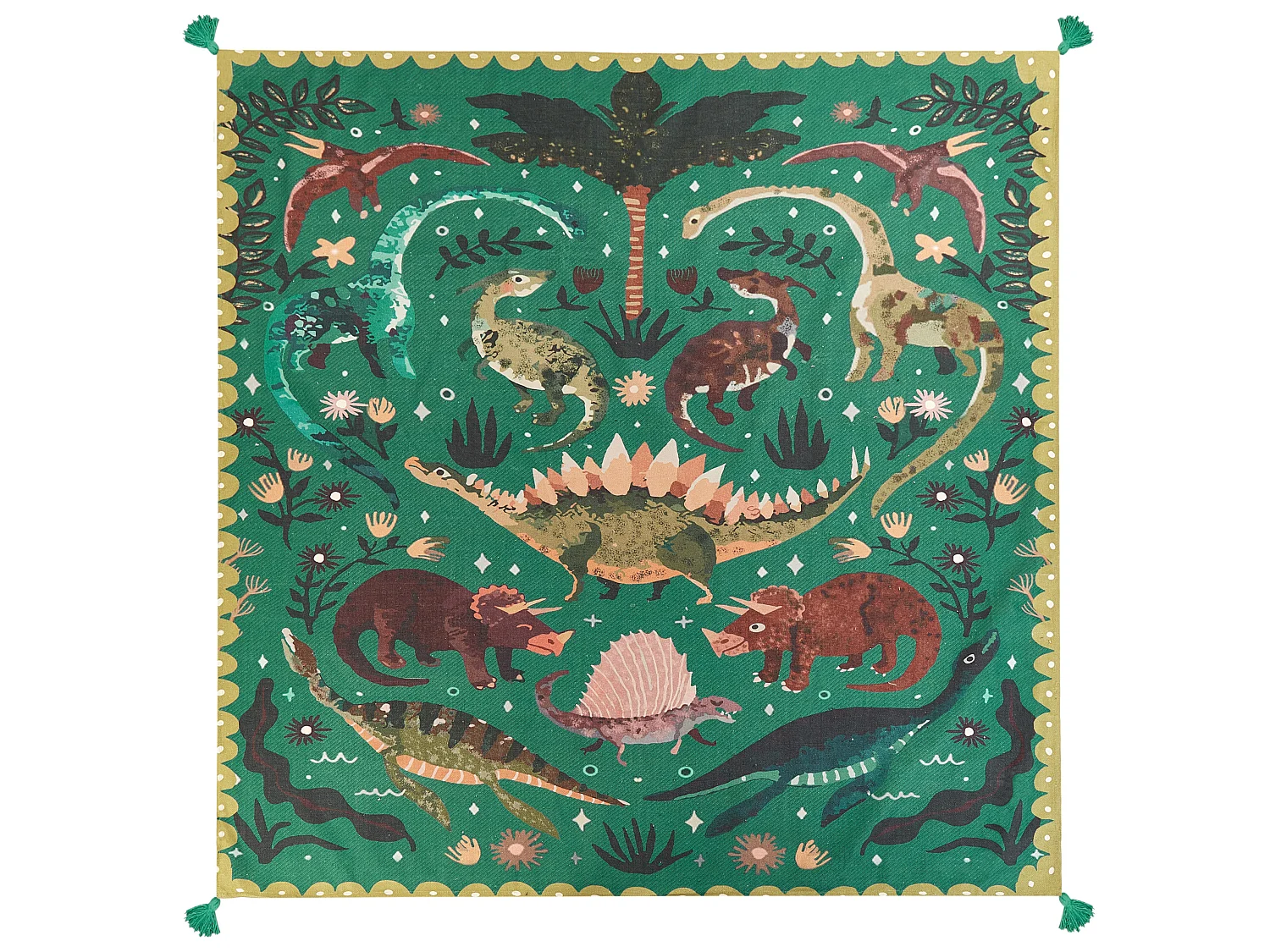 Picnic Blanket TUZIANI 200 x 200 cm Green
