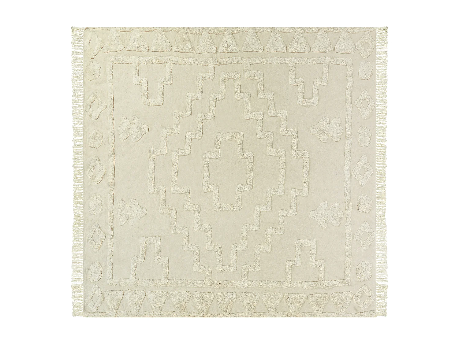Manta de piquenique GACHINA 200 x 200 cm Creme