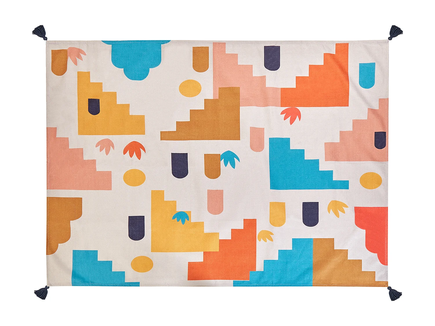 Coperta per picnic KAMBAR 150 x 200 cm Multicolore