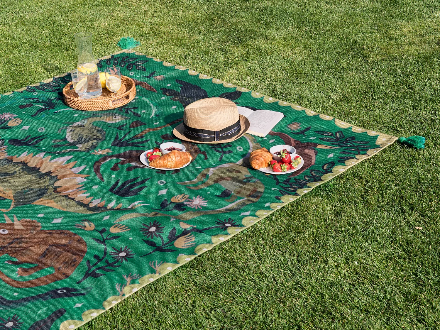 Coperta per picnic TUZIANI 150 x 200 cm Verde