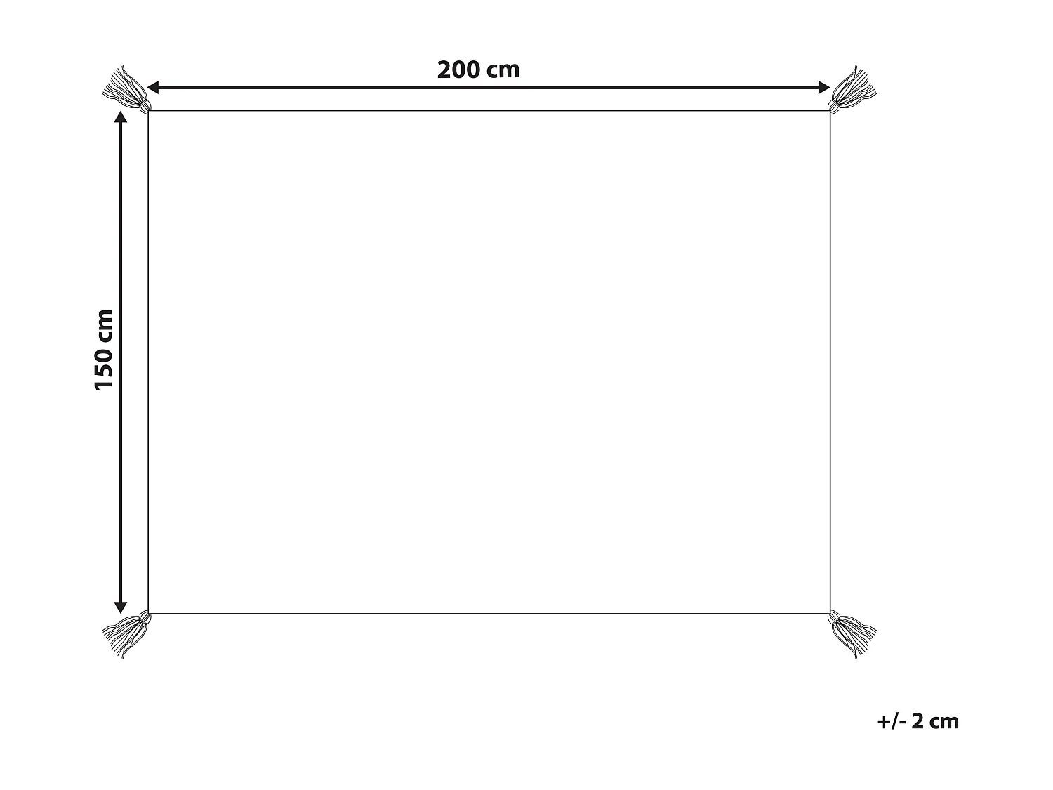 Picknickkleed TUZIANI 150 x 200 cm Groen