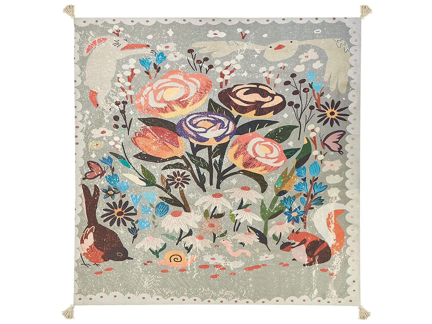 Couverture de pique-nique BANDOWALI 200 x 200 cm Multicolore