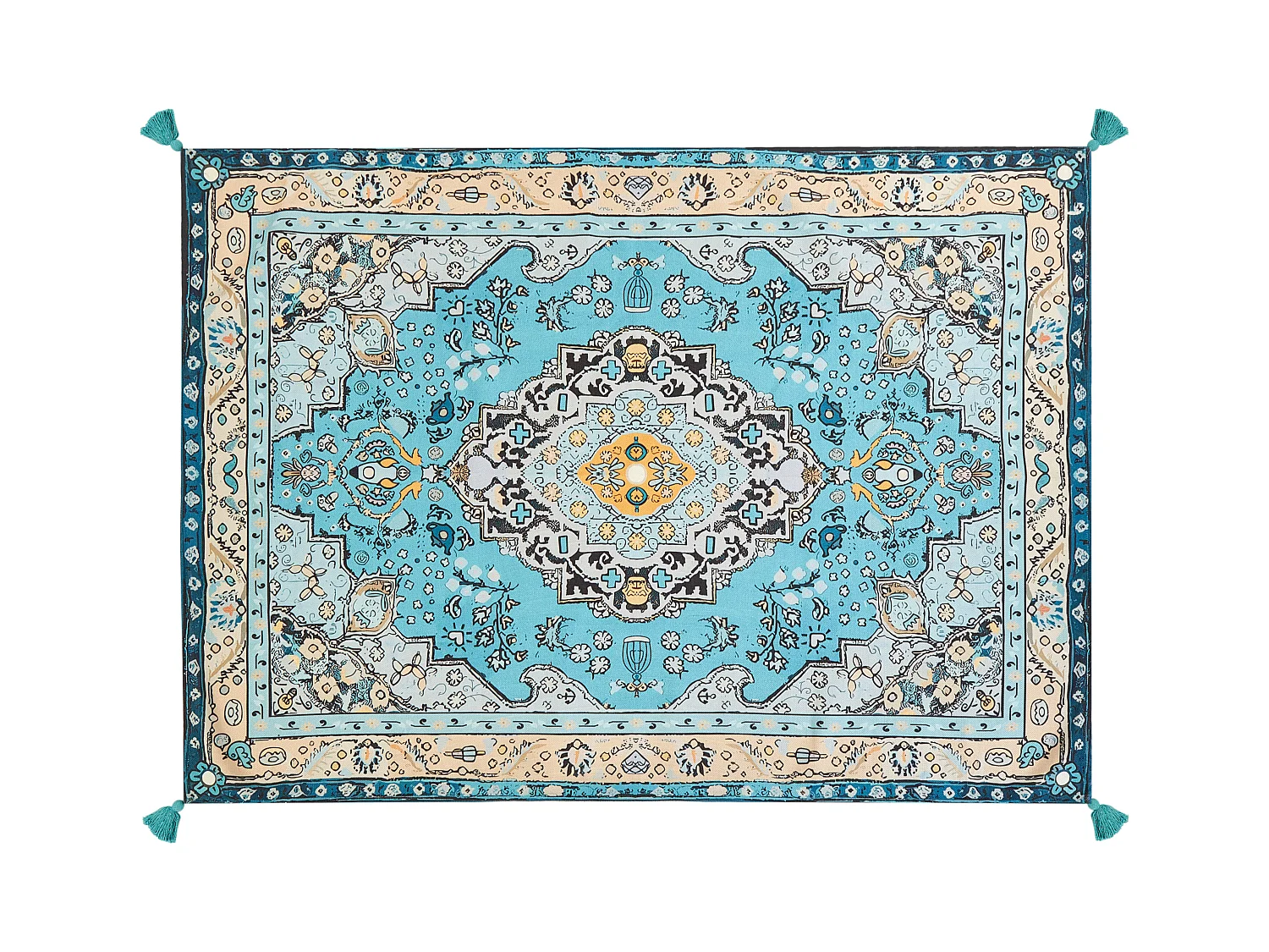 Couverture de pique-nique KOTLA 150 x 200 cm Bleu