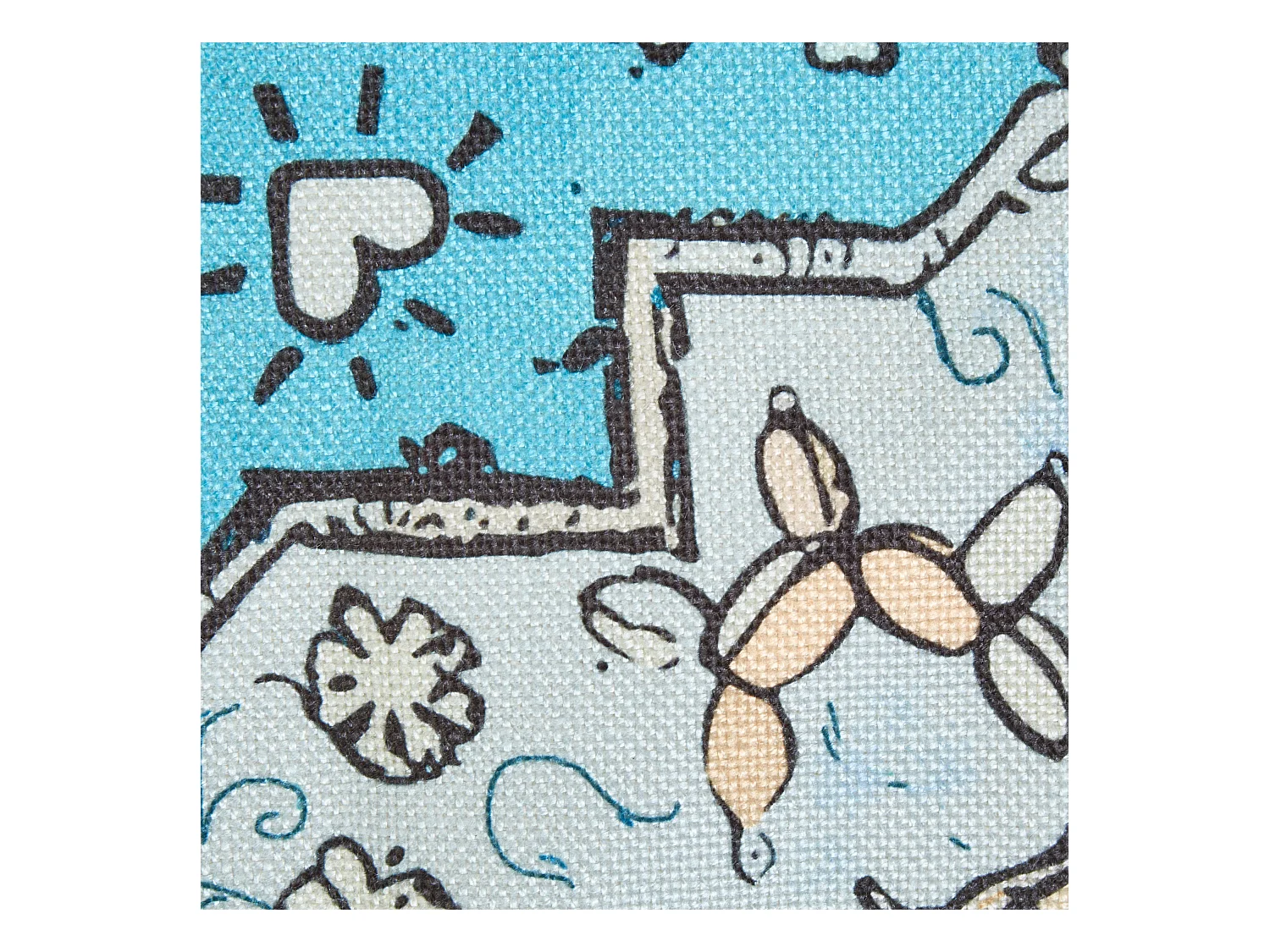 Couverture de pique-nique KOTLA 150 x 200 cm Bleu