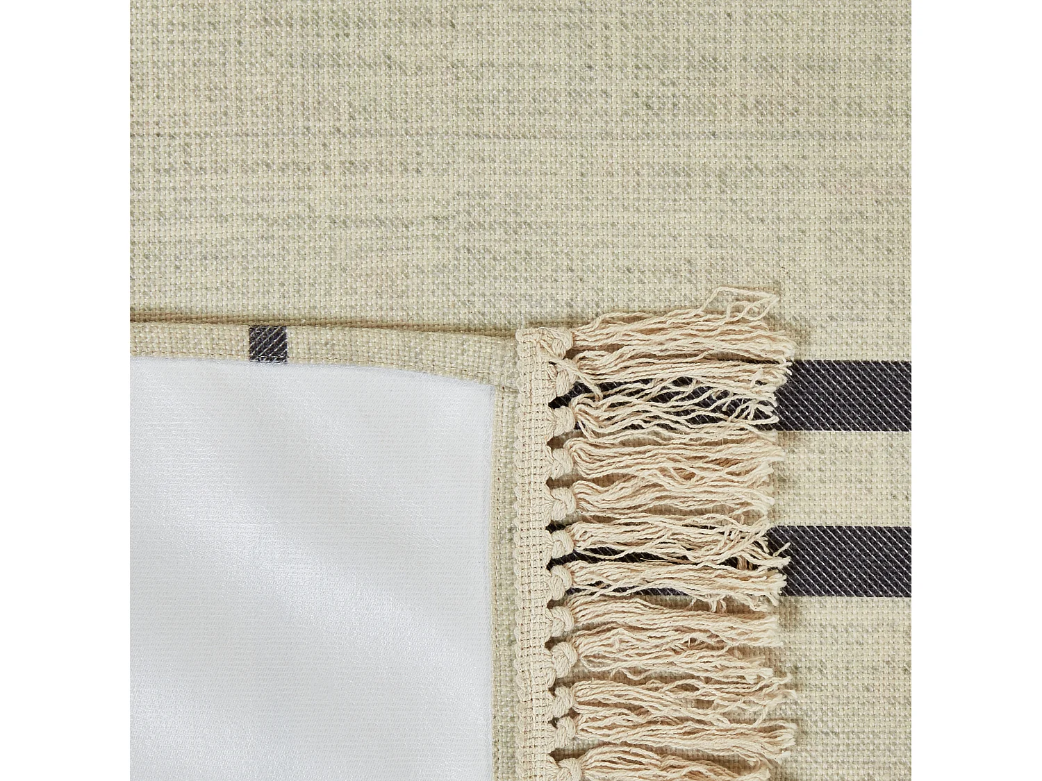 Manta de piquenique BHONG 200 x 200 cm Creme